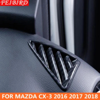 ABS Air Conditioning AC Vents Frame Cover Trim Dashboard Air Outlet Net 3 style For Mazda CX-3 CX3 2016 2017 2018