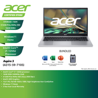 Super Discount Acer Aspire 3 A315-59-7105 15.6'' FHD Laptop Silver ( i7-1255U, 16GB, 512GB SSD, In, 