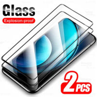 2Pcs Curved Protective Glass For Vivo X100 Pro 5G Screen Protector Vavo X100Pro X 100 VivoX100 VivoX100Pro 6.78'' Tempered Film