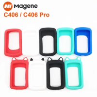 High Quality Silicone Case &amp; HD Screen Protector for MAGENE C406 C406 Pro Bike GPS Film Magene c406 case C406pro Cover Cartoon
