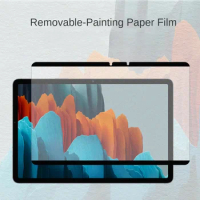 Paper Feeling Screen Protector Film for Samsung Galaxy Tab S7 S8 S9 Plus Fe Ultra S6 Lite Removable Magnetic Matte PET Painting