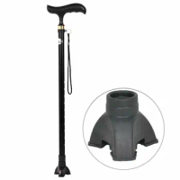 Rubber Anti-slip Replaceable Walking Stick Pads End Tripod Mat Cane Tip Self Standing Hiking Crutches Pads End Foot Protector