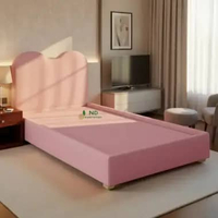 Divan Avella Aesthetic Sandaran Kasur Springbed Modern Rangka Sandaran Kasur Minimalis Bludru 160cm