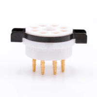 Original Imported CMC PTFE 8 Pin Electronic Tube Holder Big 8PIN Seat For Use EL34 KT88 274B 5AR4