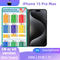 Apple iphone 15 Pro Max 5G 6.7'' 256GB/512GB/1T ROM A17Pro Bionic Chip iOS17 All Colours in Good Con