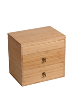 精油收納盒 新品精油收納木盒竹子噴漆收納盒【MJ18134】