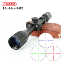 T-EAGLE Riflescope EO 4-16X44AOEG Spotting Scope for Hunting Optical Collimator Gun Sight Red Green Blue Illumination Airsoft