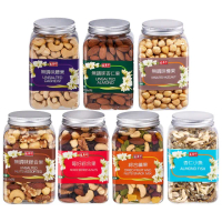 【盛香珍】堅果罐4罐組(6種任選-無調味綜合果/莓好綜合果/綜合纖果/無調味杏仁果/無調味腰果/無調味榛果)(