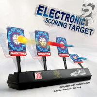Second generation Intelligent Auto-Reset Electronic Scoring Target for Nerf N-Strike Elite/Mega/Rival Series Light Sound Scoring