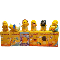 Nailong Dekorasi Pajangan Mini Dino Kuning Lucu Ornamen Gemoy Figure Nailong DJ Gosong Duyung dengan