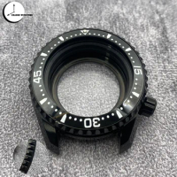 Seiko SPB185 SPB187 Watch Case Fits 7S26 NH35 NH36 Automatic Watch Movement Fashion Black Stainless Steel Watch Case