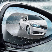 For Car Rear View Side Mirror Rainproof Film Nano Clear Anti Rain Fog Water Soft Film Protction Sticker Tool Car Exterior 2Pcs