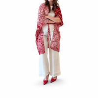 Lausboutique-Gayatri-Seri Merdeka-Outer Batik Merah Putih [HANYA OUTER + OBI] Merdeka jumput