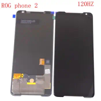 original rog2 Amoled For Asus Zenfone ZS660KL / ROG Phone 2 Lcd Screen Display Touch Glass Digitizer I001D I001DA I001DE I001DC
