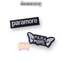 Patch Bordir Paramore Band Aesthetic | Patch Iron On / Jahit | Aksesoris Tas Jaket Topi Vintage Emo