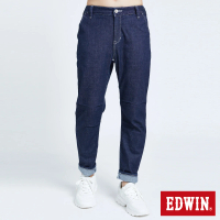 【EDWIN】男裝 E-FUNCTION 休閒九分牛仔長褲(原藍色)