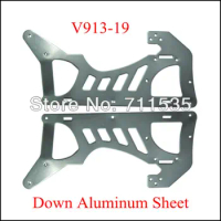 V913-19 Down / Lower Aluminum Sheet Spare Parts For WLTOYS Alloy V913 2.4G 4CH Built-in Gyro Remote Control RC Helicopter