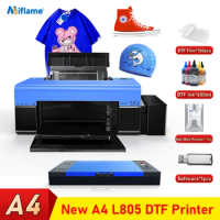 L805 DTF Printer T shirt Printing Machine Directly Transfer Printer A4 DTF Printer with Oven For T shirt Clthes DTF Printer