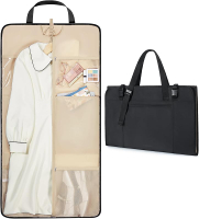 BAGSMART Garment Bags for Travel Convertible Fluffy Suit Carrier for Women Men Weekender Foldable Ca