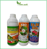 Phân bón hữu cơ (Trùn quế rong biển, canxi bo sữa, kali bo sữa,...) chuyên bón cây ăn trái giúp cứng
