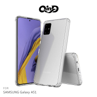 QinD SAMSUNG Galaxy A51 雙料保護套 透明殼 硬殼 背蓋式【樂天APP下單4%點數回饋】