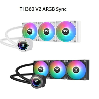【獨家！另享10%回饋】Thermaltake 曜越 TH360 V2 ARGB Sync 主板連動版 一體式水冷 黑色/白色