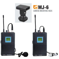 UM-3T UM-3R Camera Mount Wireless Microphone System with Lavalier Mic MJ-6 Camera wireless microphone wireless lapel microphone