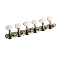 Silver 12-String Acoustic Guitar Machine Heads Knobs Guitar String Tuning Peg Tuner (6 for Right)