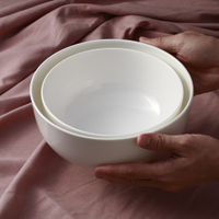 骨瓷碗大碗湯碗麵碗泡麵吃麵碗 白色北歐日式陶瓷餐具盛湯碗湯盆