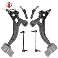 TOPICKSAP Front Lower Control Arm Sway Bar Link Outer Tie Rod End 6pcs Set for Ford Taurus Flex Lincoln MKT MKS 2013 2014 - 2018