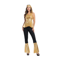 Womens Disco Outfit 70s Costume Sparkle Disco Ball Dress for Women Halloween Costumes