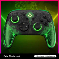 For Nintendo Switch/Switch OLED/PC Steam Switch Pro Controller Gamepad Wake Up Support NFC Amiibo RGB Joystick Lightning Grip