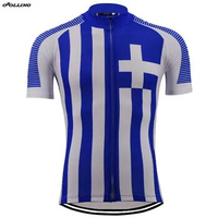 New Classical Retro NATIONAL GREECE Team Maillot Cycling Jersey Customized Orolling Tops