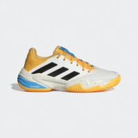 【adidas 愛迪達】Barricade 13 W 女 網球鞋 運動 訓練 穩定 抗扭 白黃藍(IF0410)