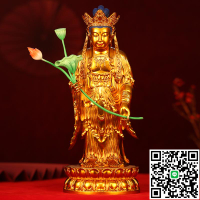 弘安造像西方三圣佛像黃銅阿彌陀佛觀世音大勢至菩薩神像供奉擺件