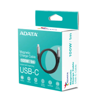 【ADATA 威剛】USB-C to USB-C 100W 10Gbps 磁吸收納 編織 充電線(支援i15/i16/Android/Switch/筆電快充)