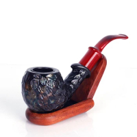 Classic Bumps Pattern Pipe Chimney Filter Smoking Pipes Herb Tobacco Pipes Cigar Narguile Grinder Smoking Cigarette Holder