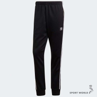Adidas 男裝 長褲 縮口 三條線 口袋 黑【運動世界】GF0210