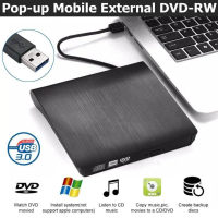 เครื่องเล่น dvd player USB 2.0(รองรับทั้งPC Mac) DVD อ่านเขียน CD/DVD-RW DVD-ROM ดีวีดี พกพา Externa