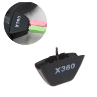 Black 2.5mm Microphone Headset Earphone Converter Adapter For Xbox 360