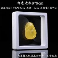 100個裝飾品盒PE薄膜懸浮盒首飾架手串收納珠寶展示架包裝收納盒-9*9白色70個 均碼-款式37