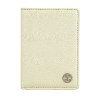 展示品CHANEL銀字LOGO 簡約款式短夾(象牙白)