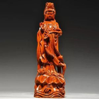 花梨實木雕刻觀音佛像擺件如意觀世音菩薩家居客廳供奉紅木工藝品