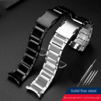 For Casio EDIFICE series EFR-303L/D Earth Heart curved precision metal watch strap men Watchband 22mm Stainless steel bracelet