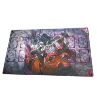Yugioh Playmat YGO Mat Saint of He Carutisia Foil Holographic Shinny Holo Playmat Collection Game Mat Free Storage Bag 60X35cm