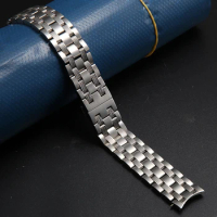 High Quality Stainless Steel 19mm Silver Gold Watchband For Tissot T065 Watch Strap Bracelet Deployment Clasp Logo On