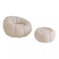 Lounge White Bean Bag Sofa Lazy Comfortable Italian Style Simple Bean Bag Sofas