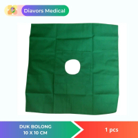 duk bolong 30 x 30 cm Lubang 5 cm / bedah Minor / Sunat / Khitan
