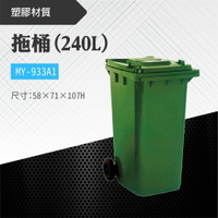 台灣製 拖桶垃圾桶MY-933A1 清潔箱 垃圾桶 回收桶 分類桶 清潔 公園 街道 捷運 車站 公共空間