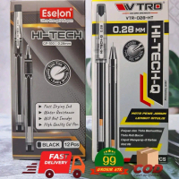 HI-TECH/isi 12 Pulpen Hitech Eselon/Pena/Ballpen/Bolpoin/Hitech Merah Sekolah